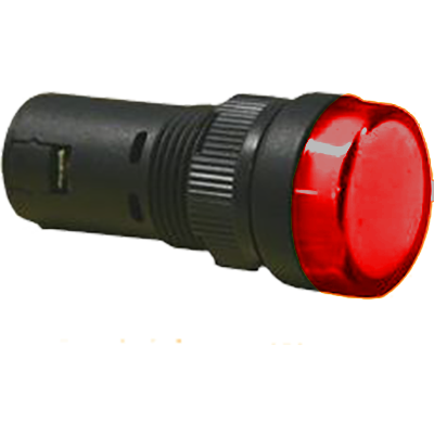 Luz piloto LED zumbador de 22 mm para paneles de control 12V Rojo