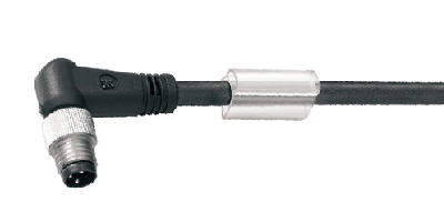 Cable con conector M8 acodado